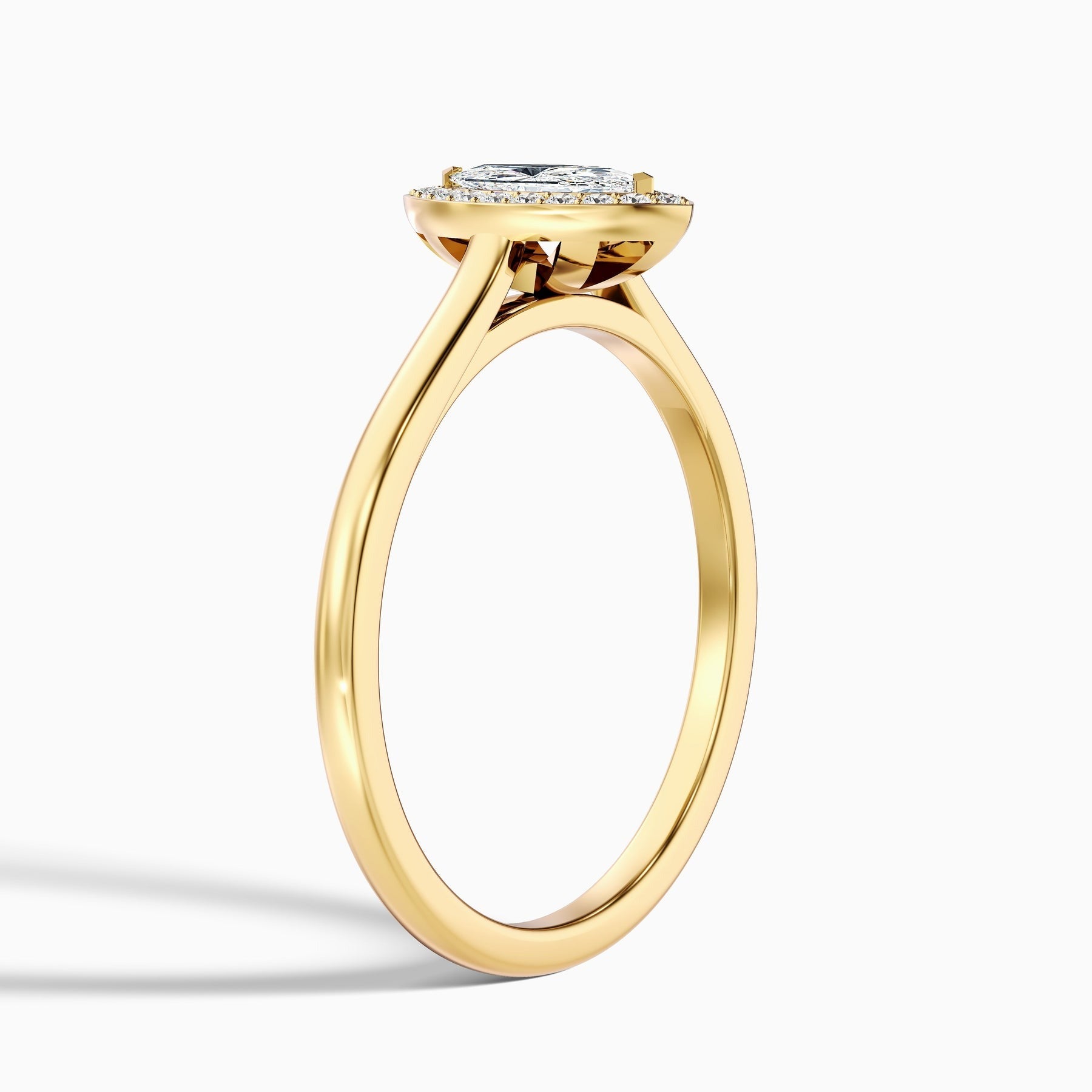 Sapphire Carla 1 Carat Marquise Halo Lab Grown Diamond Ring